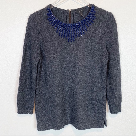 J. Crew Sweaters - J. Crew Jeweled Starburst Sweater
